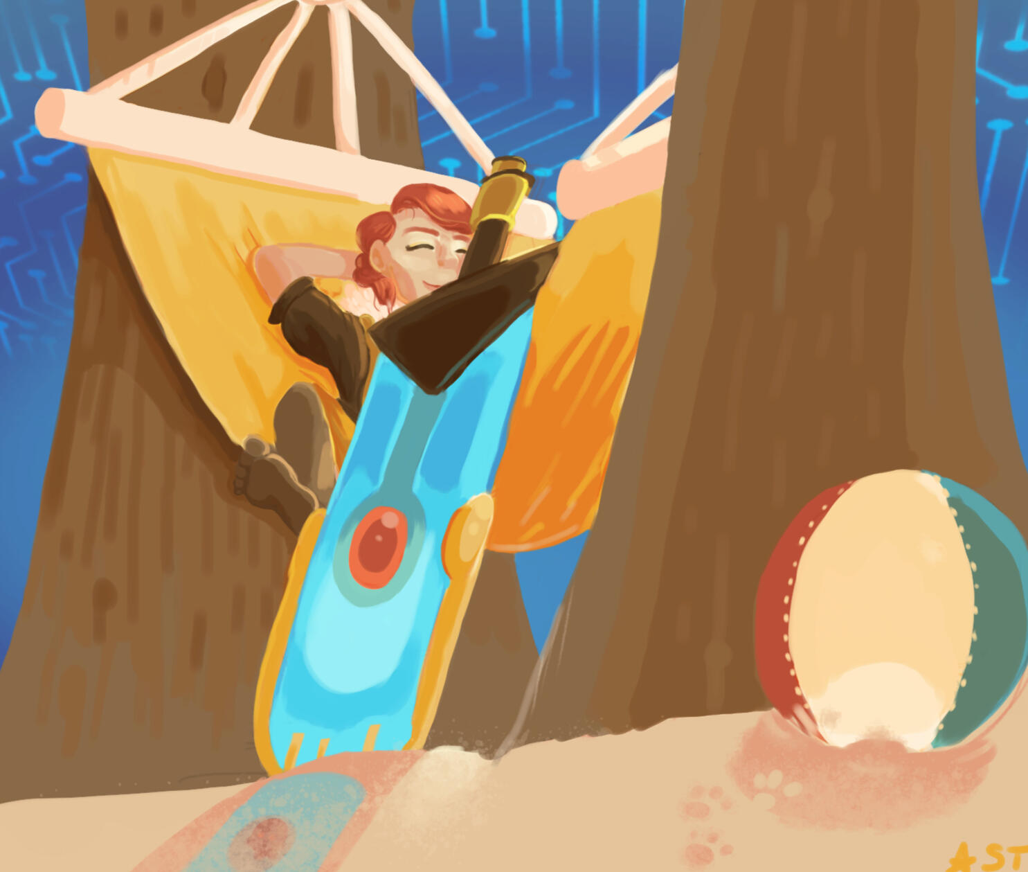 Fully Painted - Red Relaxation